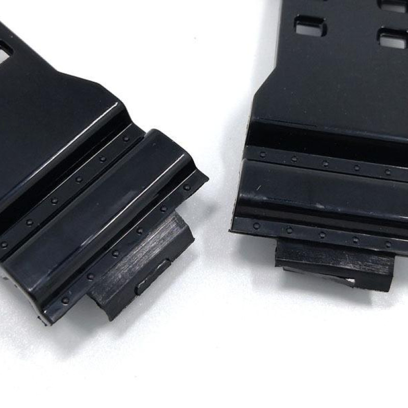 Ремінець для годинника Casio GA-100 / GD-120 / G-8900 / GA-150 / GA-200 / GLS-100 / GW-8900 Чорний глянсовий