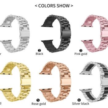 Литий браслет із нержавіючої сталі для Apple Watch 38 / 40 / 42 / 44 / 45 мм