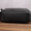 Чоловіча сумка із натуральної шкіри. Чорна