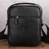 Чоловіча сумка із натуральної шкіри. Чорна