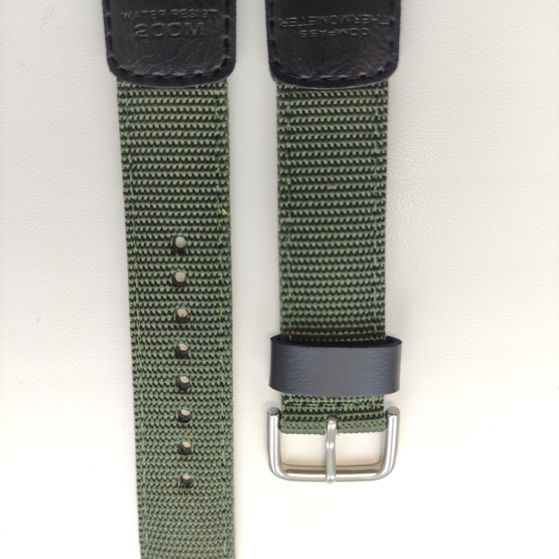 Тканевий ремінець для годин Casio SGW-100 Зелений