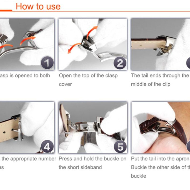 Змінний шкіряний ремінець 20 мм Коричневий з білою строчкою