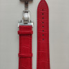 Змінний шкіряний ремінець 20 мм Червоний