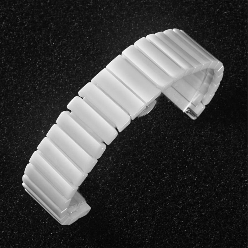 Браслет для годинника керамічний, глянцевий 20 мм.