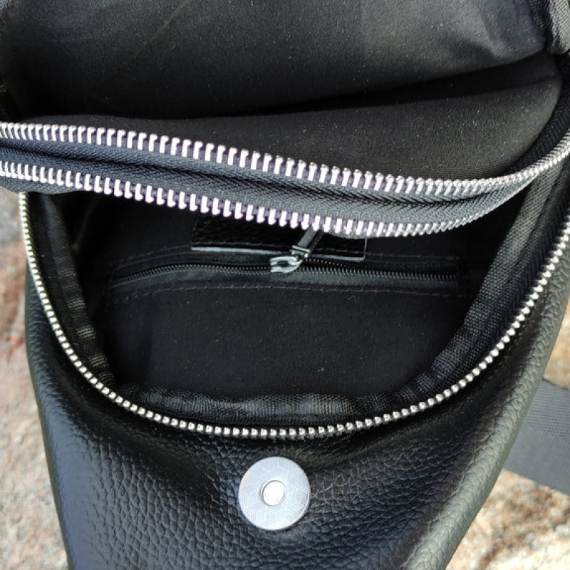 Стильна повсякденна, міська сумка з натуральної шкіри через плече, слінг