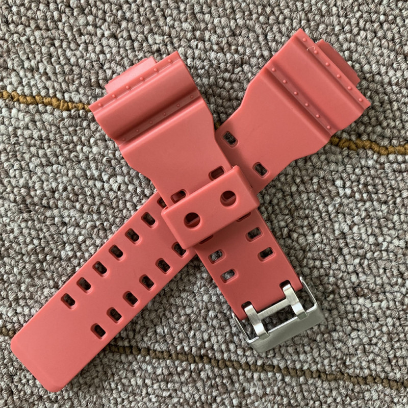 Ремінець для годинника Casio GA-100 / GD-120 / G-8900 / GA-150 / GA-200 / GLS-100 / GW-8900 Червоний