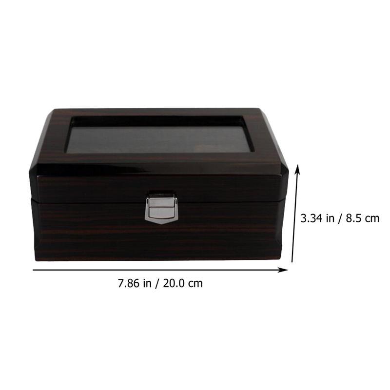 Розкішна дерев'яна скринька для годинників на 3 відділення