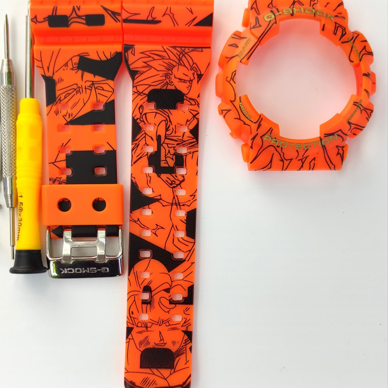 Casio ремінець + безель (рант) для G-SHOCK GA-100 / GA-110 / GA-120 / GD-100 / GD-100 / GD-120/ GAX-100/GLS-100 Матовий