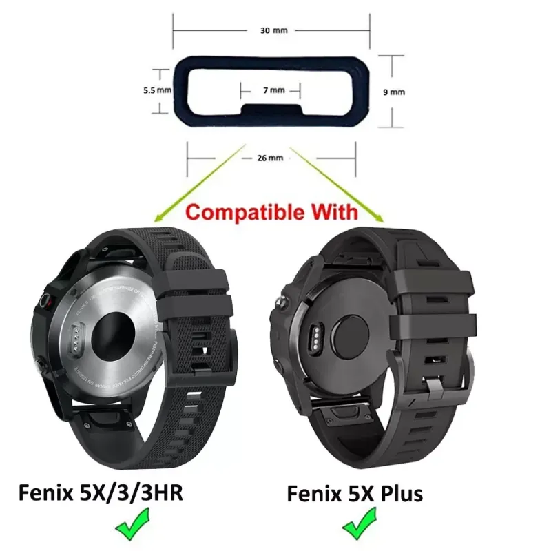 Тримач, тренчик, фіксатор ремінця для Garmin Fenix 22 / 26 мм