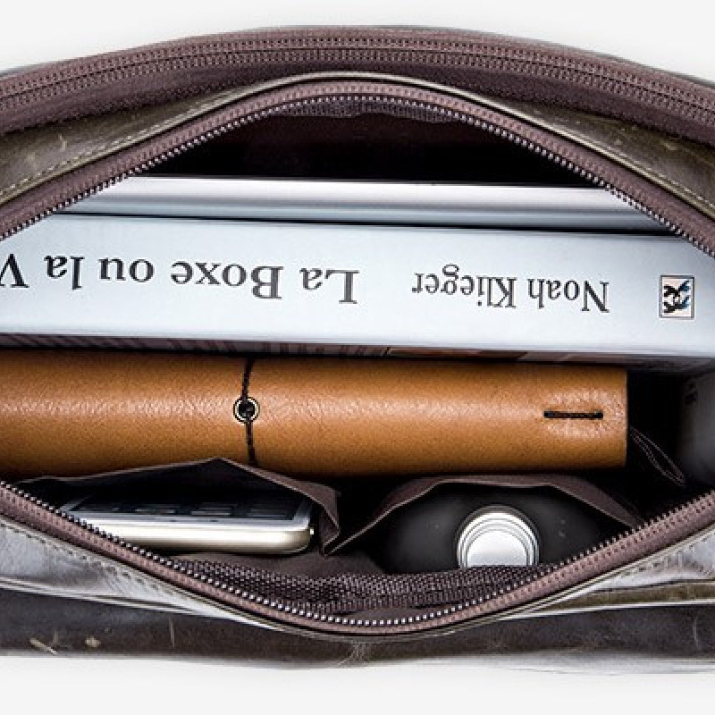 Повсякденна ділова чоловіча сумка з натуральної шкіри