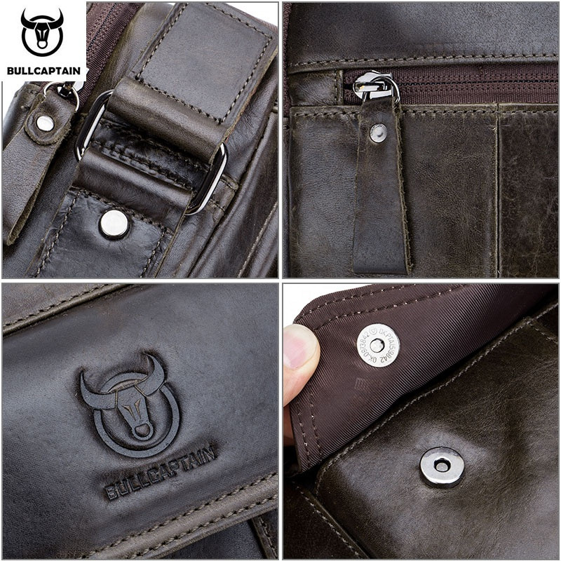 Повсякденна ділова чоловіча сумка з натуральної шкіри