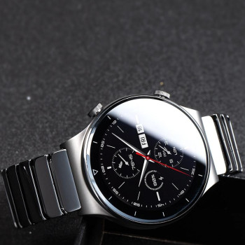 Браслет для годинника керамічний, глянцевий. 22 мм.