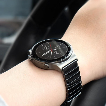 Браслет для годинника керамічний, глянцевий. 22 мм.