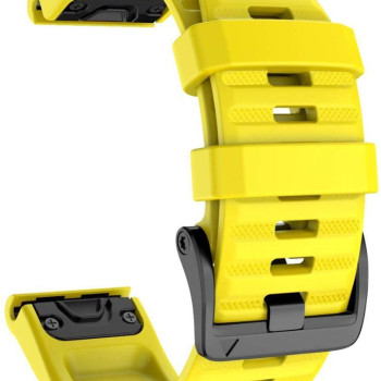 Ремінець для Garmin Fenix 7X / Enduro / 6X / 6X Pro / Tactix Delta/ 5X /5X Plus/3 HR /Quatix 3 /Quick Fit/26м Жовтий
