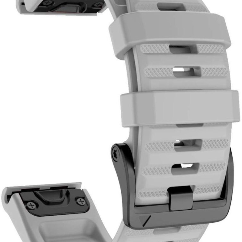 Ремінець для Garmin Fenix 7X / Enduro / 6X / 6X Pro / Tactix Delta/ 5X /5X Plus/3 HR /Quatix 3 /Quick Fit/26м Сірий