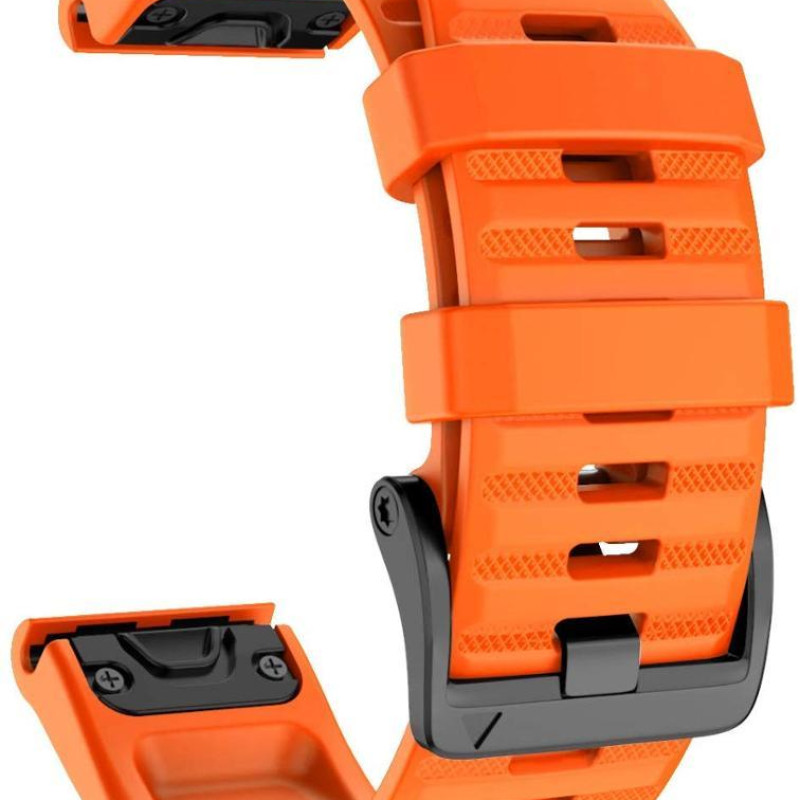 Ремінець для Garmin Fenix 7X / Enduro / 6X / 6X Pro / Tactix Delta/ 5X /5X Plus/3 HR /Quatix 3 /Quick Fit/26м Жовтогарячий