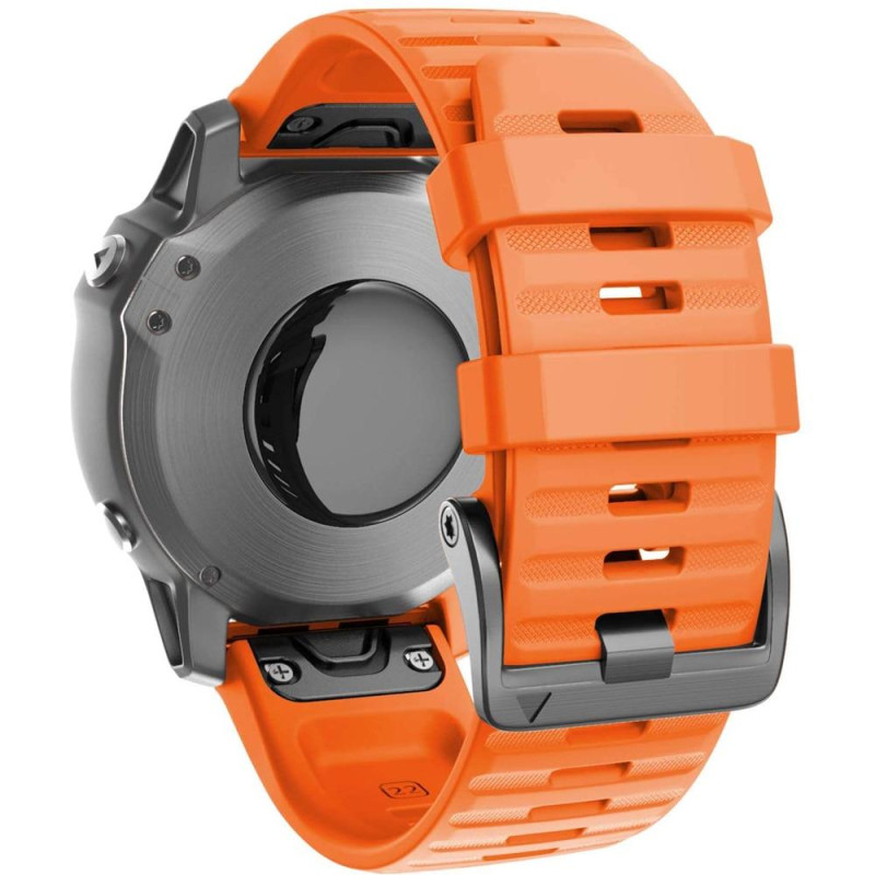Ремінець для Garmin Fenix 7X / Enduro / 6X / 6X Pro / Tactix Delta/ 5X /5X Plus/3 HR /Quatix 3 /Quick Fit/26м Жовтогарячий