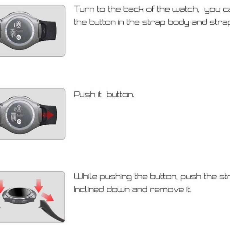 Силіконовий ремінець для годинника Samsung Gear S2 SM-R720 / SM-R730