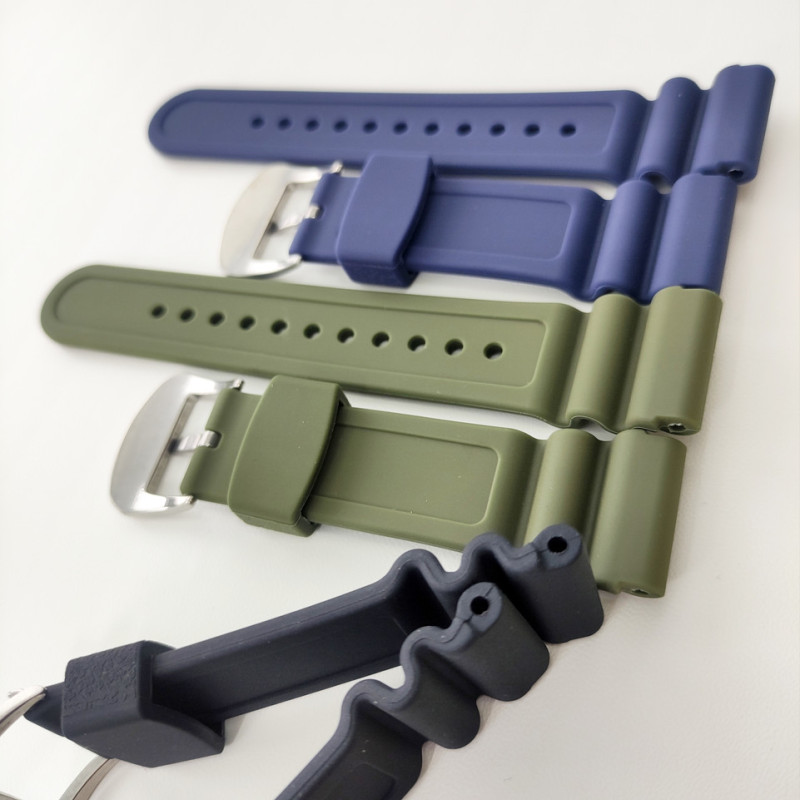 Сіліконовий ремішок для годин преміум-класу, 22 мм Синій