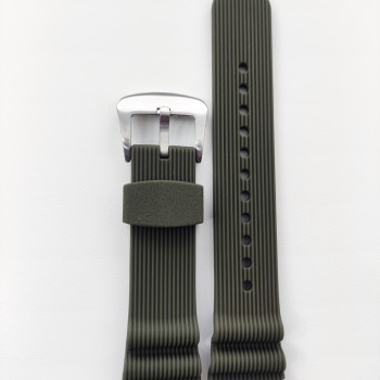 Сіліконовий ремішок для годинника преміум-класу, 22 мм Зелений