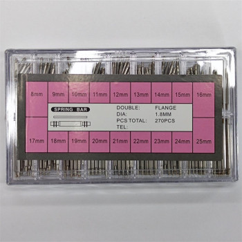 Шпильки для ремінців спрингбары, штифти для ремінця. Кількість 270 шт. 8-25 мм. D-1.8 мм