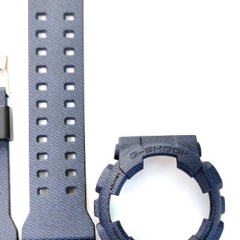 Casio ремінець + безель (рант) для G-SHOCK GA-100 / GA-110 / GA-120 / GD-100 / GD-100 / GD-120/ GAX-100/GLS-100 Матовий