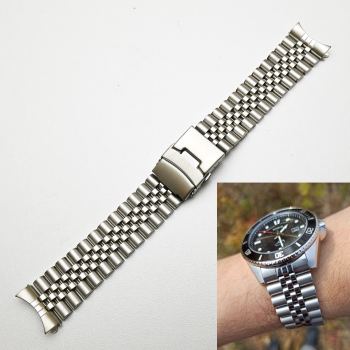 Браслет для годинника Casio MDV-106 із нержавіючої сталі, кріплення півмісяць