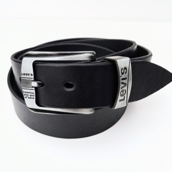 Чоловічий шкіряний ремінь. Чорний