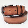 Шкіряний чоловічий ремінь класичний. Коричневий