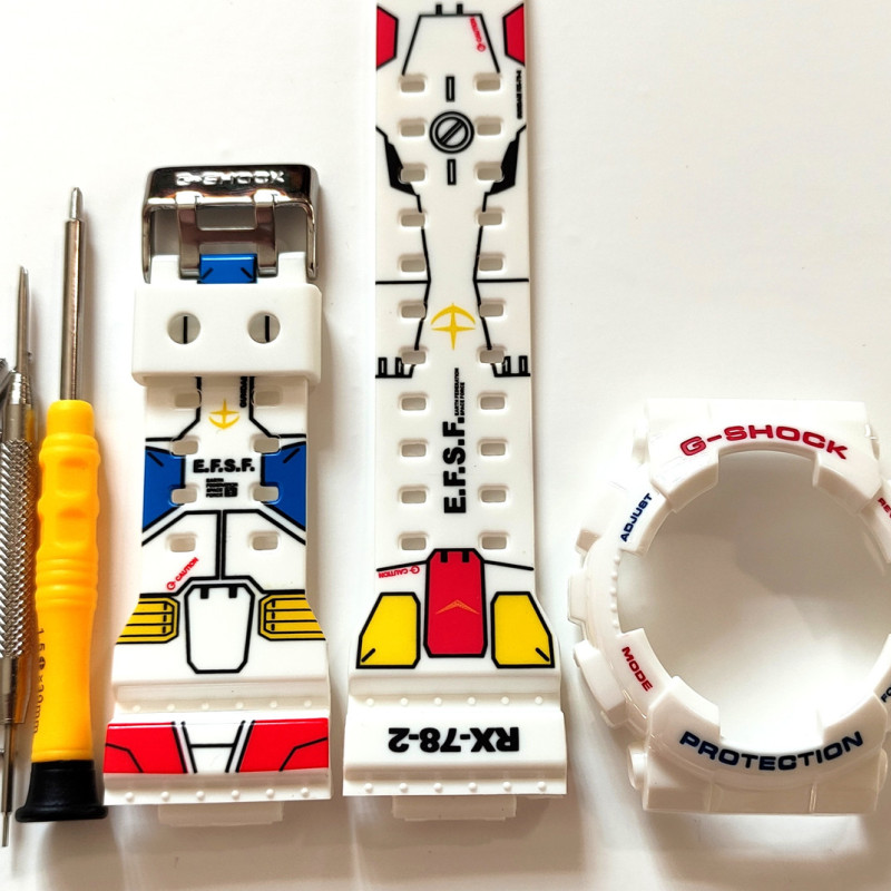 Casio ремінець + безель (рант) для годинника G-SHOCK GA-100 / GA-110 / GA-120 / GD-100 / GD-110 / GD-120/GAX-100/GLS-100