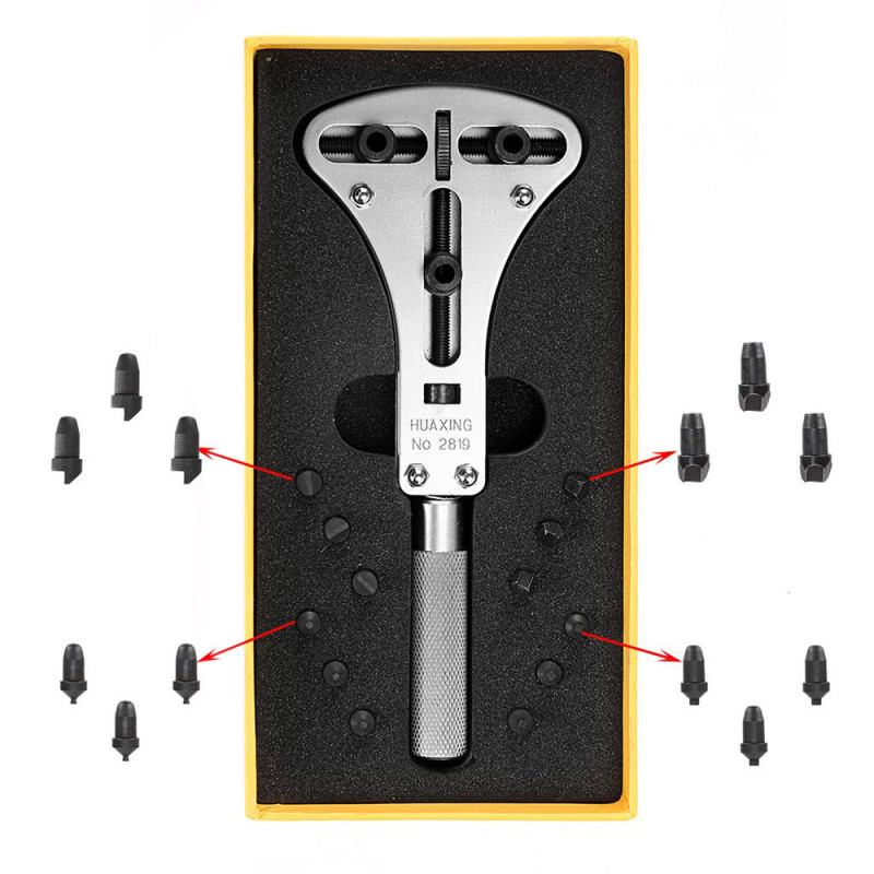 Великий інструмент для відкривання задньої кришки годинника. Ключ для кришок годинника