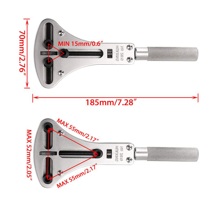 Великий інструмент для відкривання задньої кришки годинника. Ключ для кришок годинника