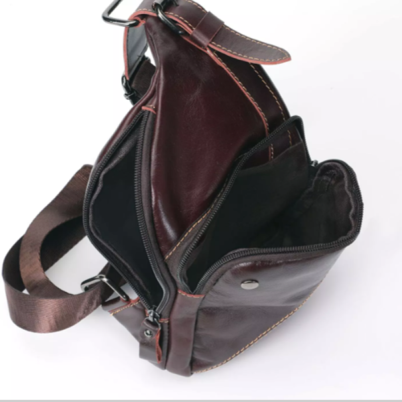 Повсякденна, міська сумка з натуральної шкіри через плече, слінг