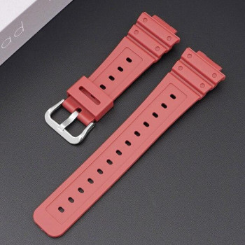 Ремінець для годинника Casio G-SHOCK DW5600 / GW5000 / GWX-5600 / GA-2100 / GW-6900 / GW-B5600 / GW-M5610 Червоний