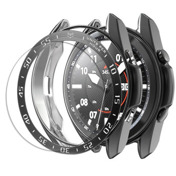 Захисний чохол + накладка на безель + скло для Samsung galaxy watch 3 41 mm / 45 mm