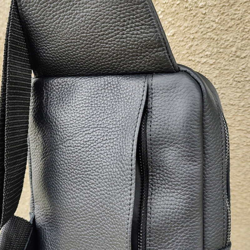 Повсякденна, міська сумка з натуральної шкіри через плече, слінг