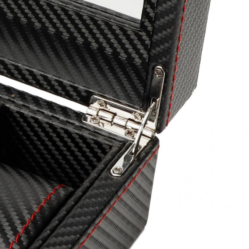 Скринька для годинників на 6 відділеннь, карбон