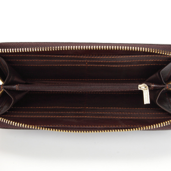 Довгий гаманець з натуральної шкіри