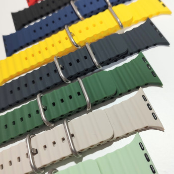 Ремінець Ocean Band для Apple Watch 38 / 40 / 41 / 42 / 44 / 45 / 49 ММ Змінний силіконовий