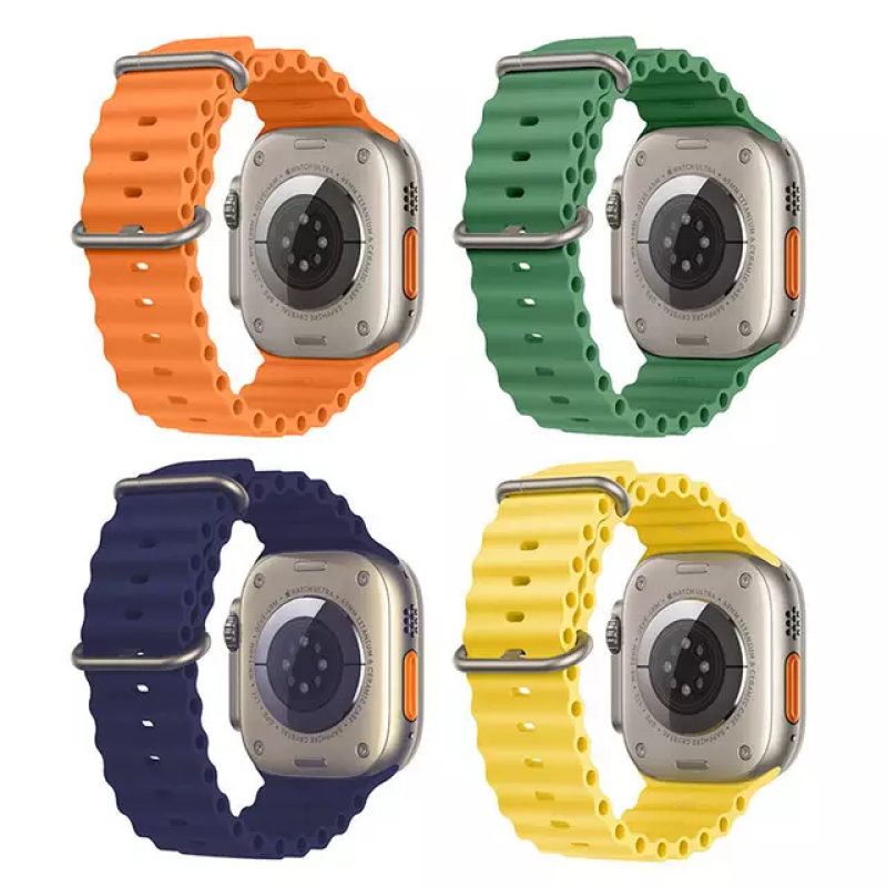 Ремінець Ocean Band для Apple Watch 38 / 40 / 41 / 42 / 44 / 45 / 49 ММ Змінний силіконовий