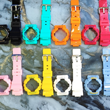 Casio ремінець + безель (рант) для годинника Casio Baby-G BA-110 / BA-111 / BA-112