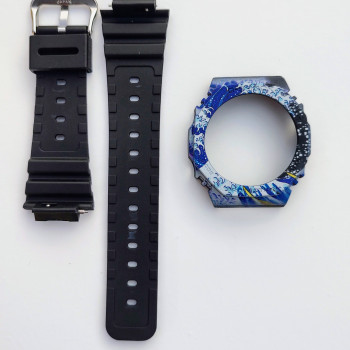 Ремешок, безель (рант) для часов Casio G-SHOCK GA-2100 / GA-2110 У японському стилі