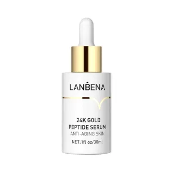Антивікова пептидна сироватка з 24-каратним золотом Lanbena 24k Gold Peptide Serum