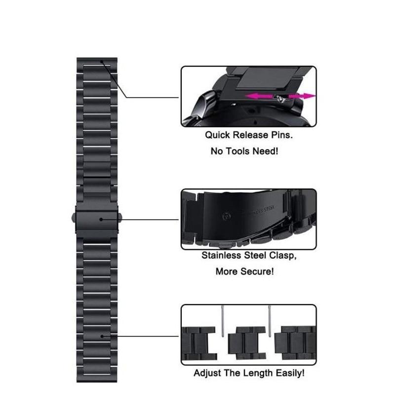 Литий браслет із неіржавкої сталі, 22 мм. Сріблястий