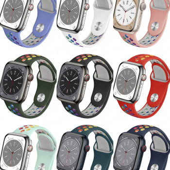Змінний силіконовий ремінець для APPLE WATCH 38 / 40 / 41 / 44 / 45 / 49 ММ No9