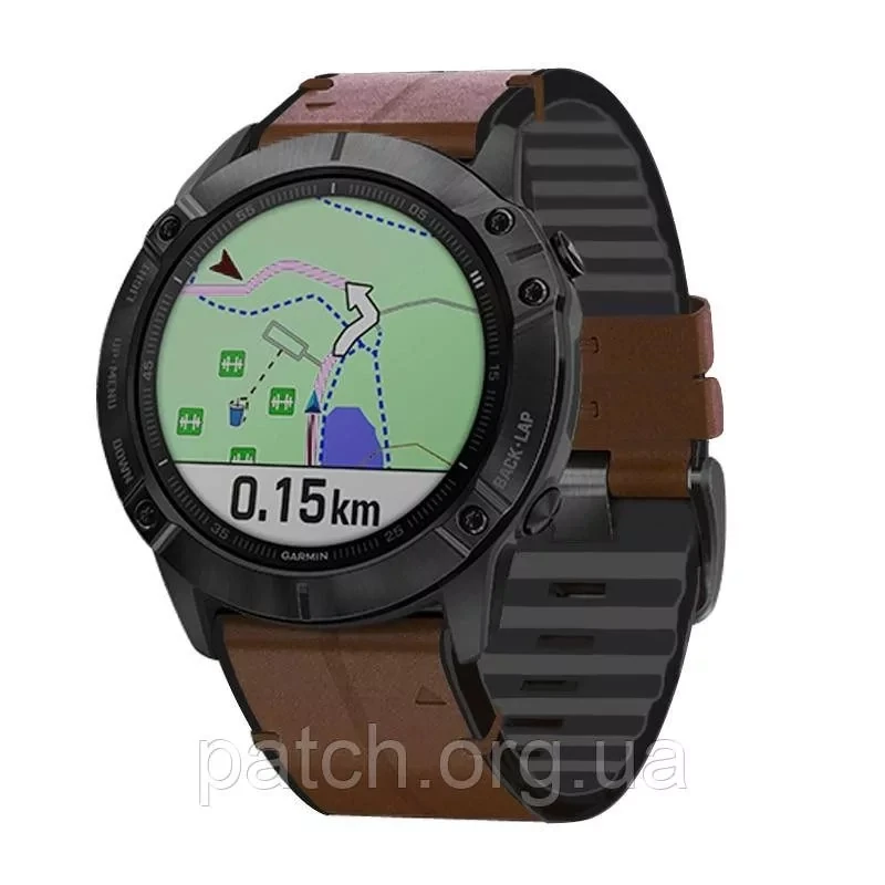 Ремінець для Garmin Fenix 7X/Enduro/6X/6X Pro/6X Pro/5X/5X Plus/3 HR/Quatix 3/Quick Fit/26 мм Темно-коричневий