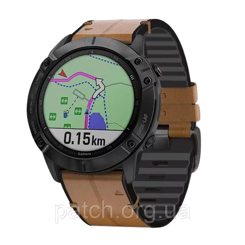 Ремінець для Garmin Fenix 7X/Enduro/6X/6X Pro/6X Pro/5X/5X Plus/3 HR/Quatix 3/Quick Fit/26 мм Коричневий