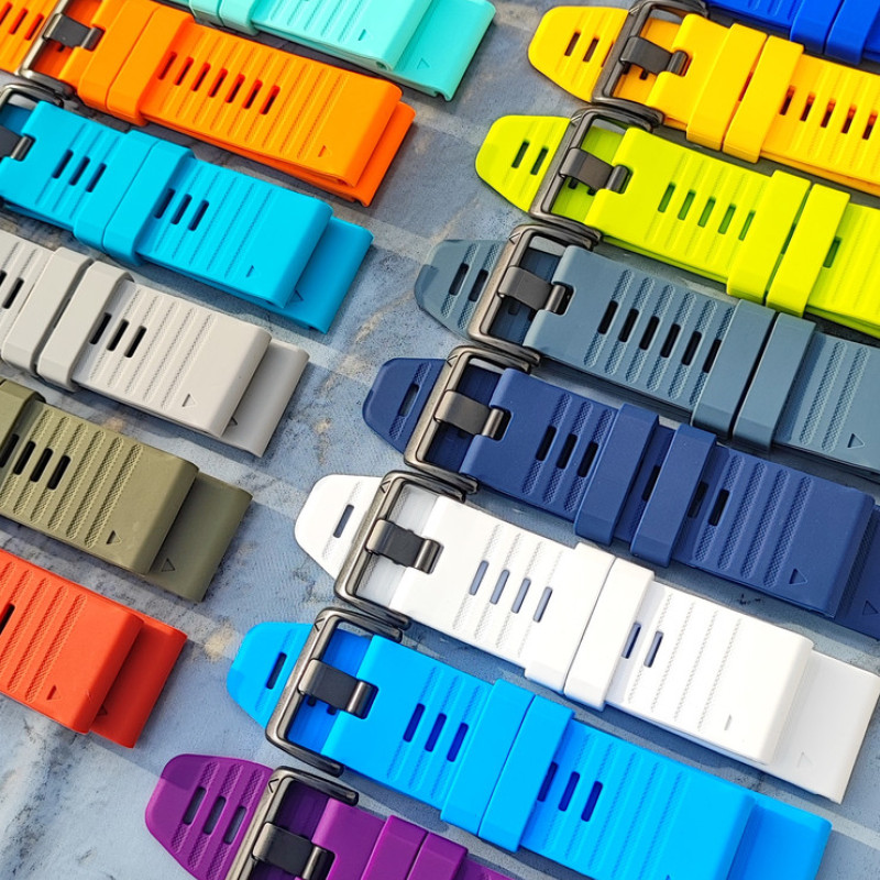 Ремінець для Garmin Fenix 7X / Enduro / 6X / 6X Pro / Tactix Delta/ 5X /5X Plus/3 HR /Quatix 3 /Quick Fit/26м Темно-сірий