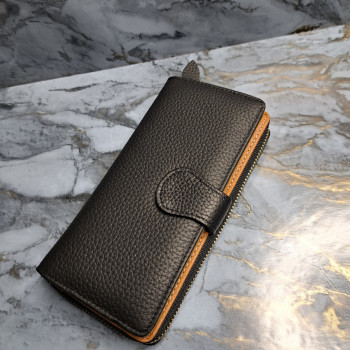 Багатофункціональний клатч-гаманець з натуральної шкіри