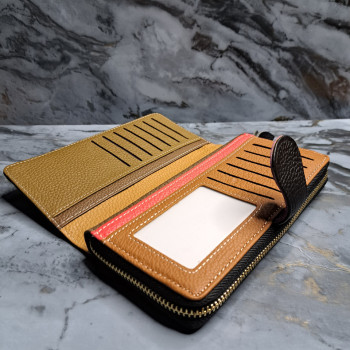 Багатофункціональний клатч-гаманець з натуральної шкіри